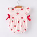  Apple Bow Baby Girls' Romper