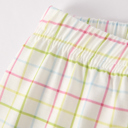  Toddler Boys Back to School Pencil Smock Embroidered Plaid Set