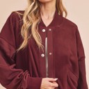 Small Burgundy Bomber Jackets