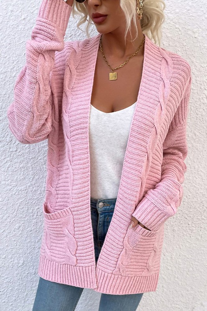 Chunky Cable Knit Cardigan