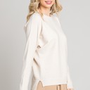 Large Vanilla Sweetheart Textured Top