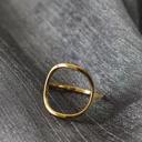 6 Gold Open Circle Ring