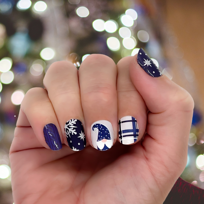 Christmas Nail Wraps  |  Non-Toxic Nail Polish Stickers, Decals, and Strips for DIY Manicures