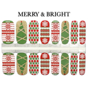 Merry & Bright Christmas Nail Wraps