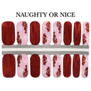Naughty or Nice Christmas Nail Wraps  |  Non-Toxic Nail Polish Stickers, Decals, and Strips for DIY Manicures