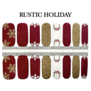 Rustic Holiday Christmas Nail Wraps