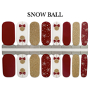 Snow Ball Christmas Nail Wraps