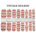 Vintage Holiday Christmas Nail Wraps  |  Non-Toxic Nail Polish Stickers, Decals, and Strips for DIY Manicures