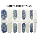 White Christmas Christmas Nail Wraps