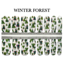 Winter Forest Christmas Nail Wraps