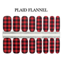 Plaid Flannel Christmas Nail Wraps