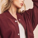 Medium Burgundy Bomber Jackets