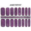 Amethyst Glitter Nail Wraps