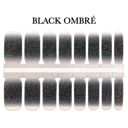 Black Ombré Glitter Nail Wraps