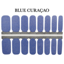 Blue Curaçao Glitter Nail Wraps