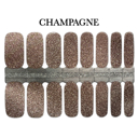 Champagne Glitter Nail Wraps