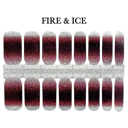 Fire & Ice Glitter Nail Wraps