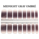 Midnight Gray Ombré Glitter Nail Wraps