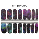 Milky Way Glitter Nail Wraps