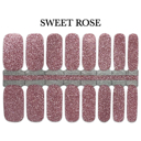 Sweet Rose Glitter Nail Wraps