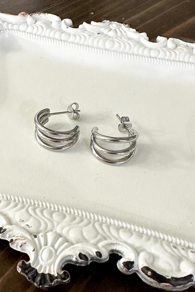 Triple Hoop Earrings