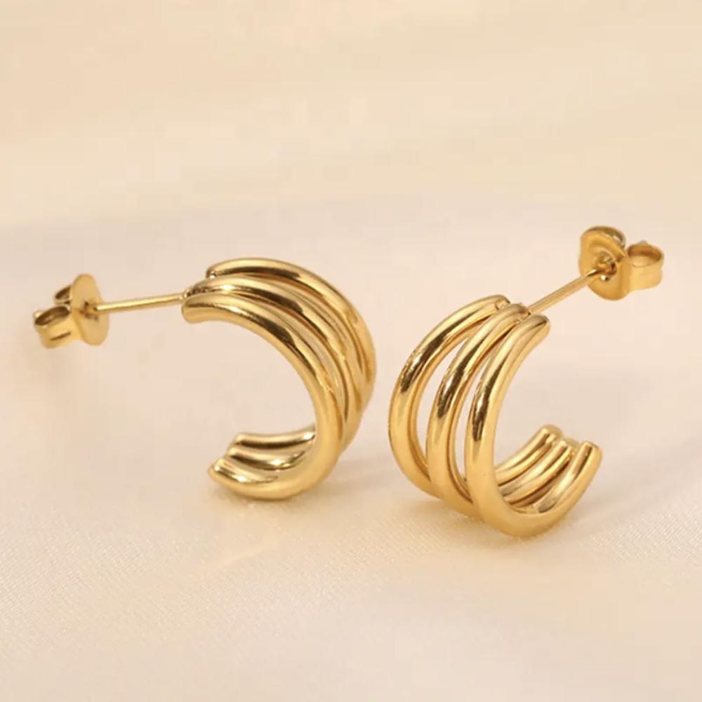 Triple Hoop Earrings