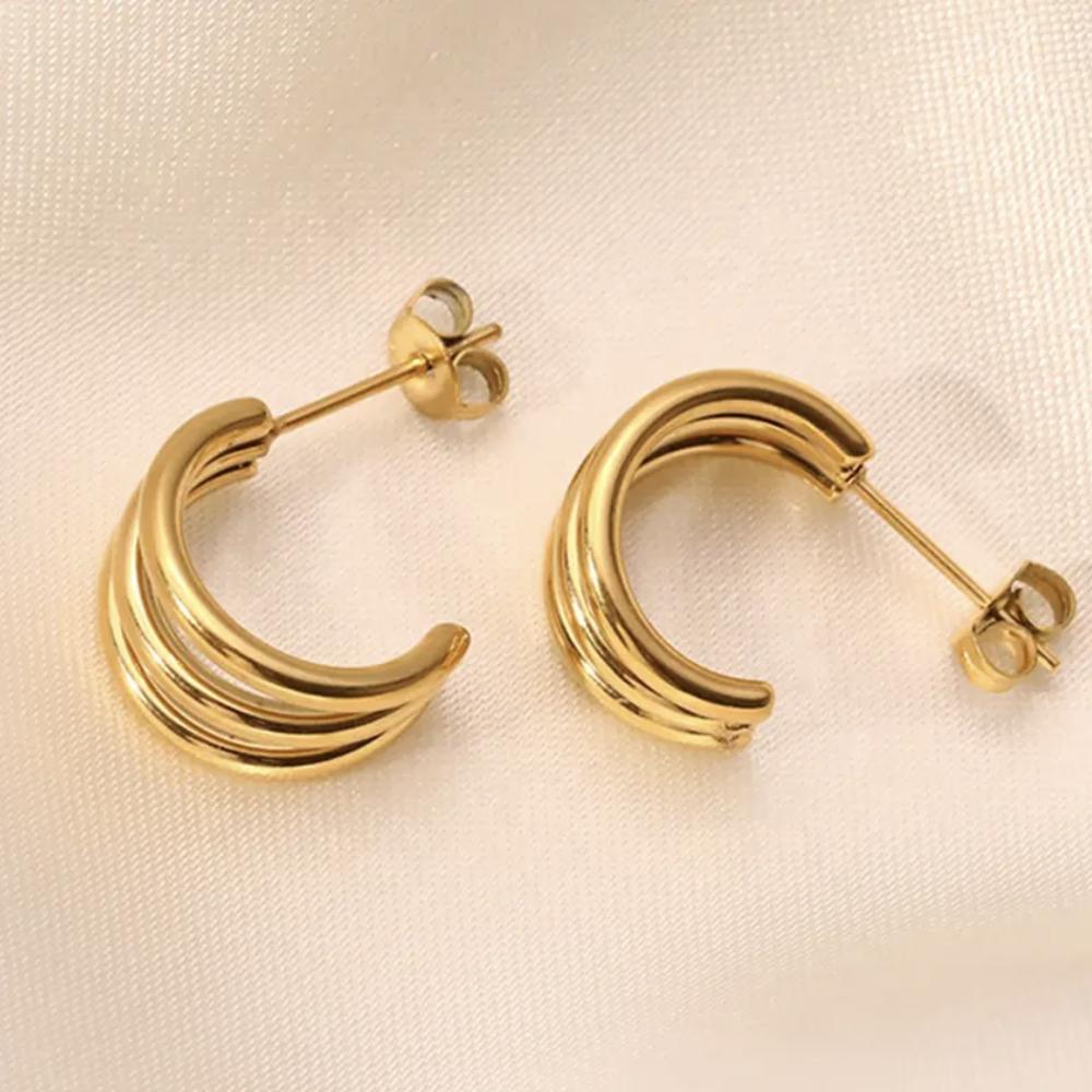 Triple Hoop Earrings