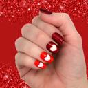 With All My Heart Valentines Nail Wraps  |  Non-Toxic Nail Polish Stickers, Decals, and Strips for DIY Manicures