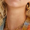 Gold Heart Clasp Necklace