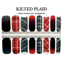 Kilted Plaid St Patricks Nail Wraps