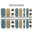 Pot O' Gold St Patricks Nail Wraps