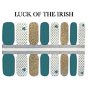 Luck Of The Irish St Patricks Nail Wraps  |  Non-Toxic Nail Polish Stickers, Decals, and Strips for DIY Manicures