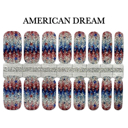 American Dream Patriotic Nail Wraps  |  4th of July Non-Toxic Nail Polish Stickers, Decals, and Strips for DIY Manicures