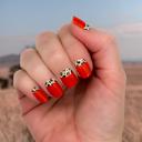 Red Leopard Animal Print Nail Wraps
