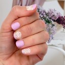 Glittered Lilac Spring Nail Wraps  |  Non-Toxic Nail Polish Stickers, Decals, and Strips for DIY Manicures