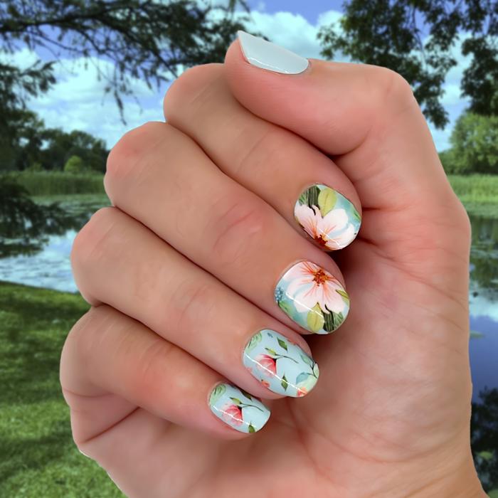 Spring Nail Wraps  |  Non-Toxic Nail Polish Stickers, Decals, and Strips for DIY Manicures