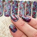 Glass Rose Spring Nail Wraps  |  Non-Toxic Nail Polish Stickers, Decals, and Strips for DIY Manicures
