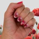 Pink Poppies Spring Nail Wraps  |  Non-Toxic Nail Polish Stickers, Decals, and Strips for DIY Manicures