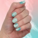 Teal Tapestry Spring Nail Wraps  |  Non-Toxic Nail Polish Stickers, Decals, and Strips for DIY Manicures