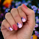 Forget Me Not Spring Nail Wraps  |  Non-Toxic Nail Polish Stickers, Decals, and Strips for DIY Manicures