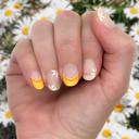 Dreamsicle Daisy Spring Nail Wraps  |  Non-Toxic Nail Polish Stickers, Decals, and Strips for DIY Manicures