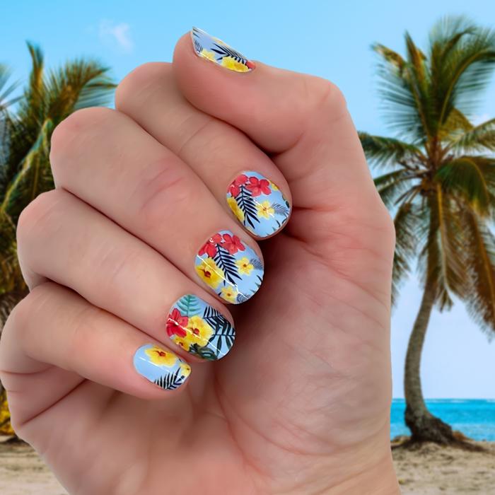 Vacation Nail Wraps  |  Non-Toxic Nail Polish Stickers, Decals, and Strips for DIY Manicures