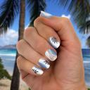 Marina Palms Vacation Nail Wraps  |  Non-Toxic Nail Polish Stickers, Decals, and Strips for DIY Manicures