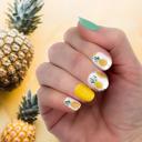 Pineapple Paradise Vacation Nail Wraps  |  Non-Toxic Nail Polish Stickers, Decals, and Strips for DIY Manicures