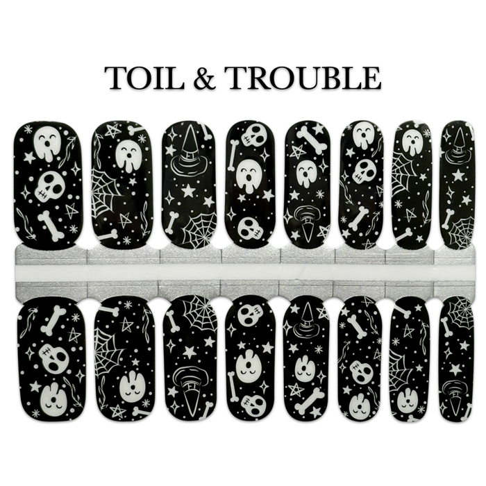 Not-So-Scary Halloween Nail Wraps  |  Non-Toxic Nail Polish Stickers, Decals, and Strips for DIY Manicures