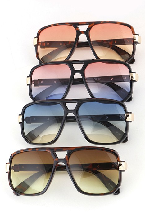 Gradient Tint Aviator Sunglasses