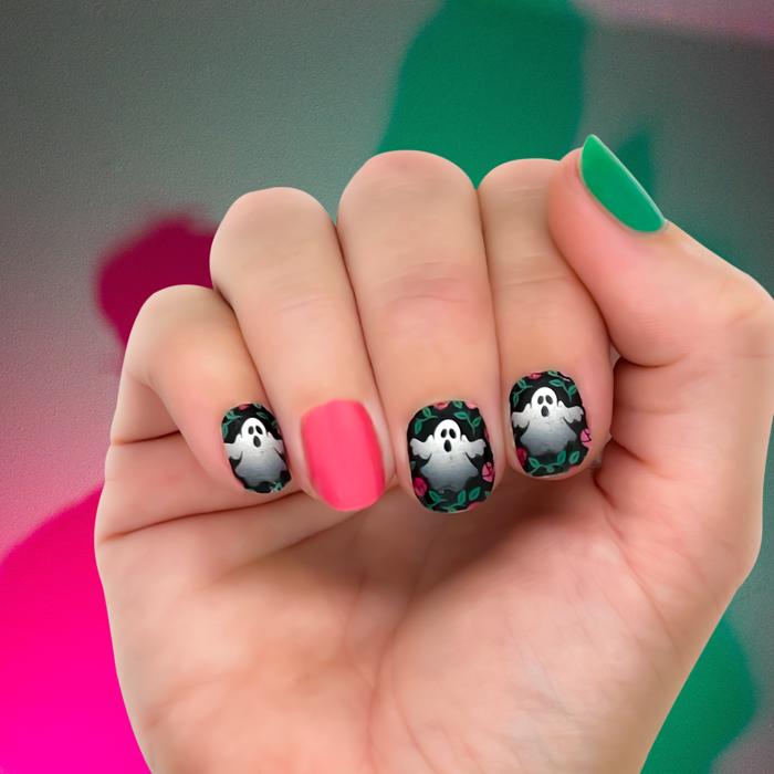 Not-So-Scary Halloween Nail Wraps  |  Non-Toxic Nail Polish Stickers, Decals, and Strips for DIY Manicures