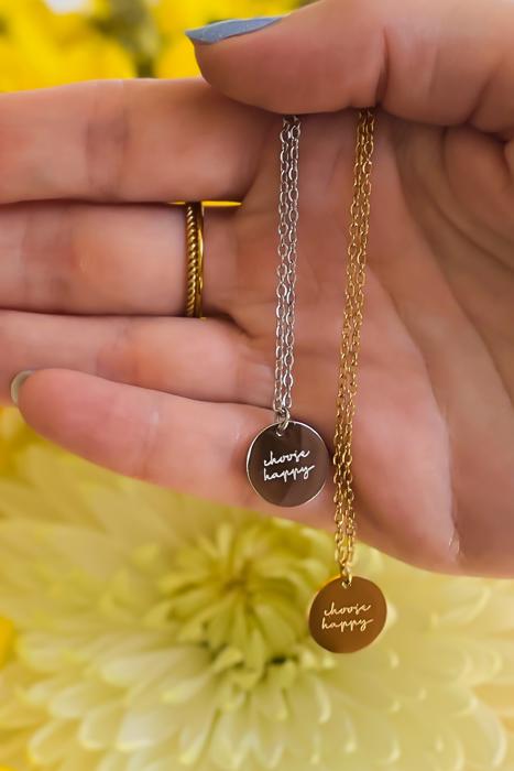 Choose Happy Necklace