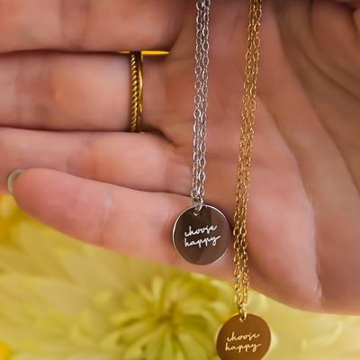 Choose Happy Necklace