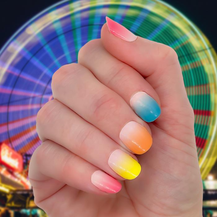 Color Wheel Nail Wraps | Non-Toxic Nail Polish Stickers, Decals, and Strips for DIY Manicures